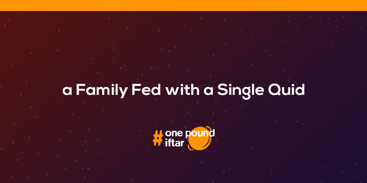 A Family Fed, With a Single Quid.